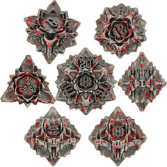 Lotus Metal Dice Set – Premium Zinc Alloy Polyhedral RPG Dice