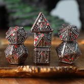 Wizard-Themed Solid Metal DND Dice – COC D20 TRPG Tabletop RPG Dice