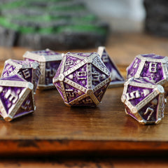 Wizard-Themed Solid Metal DND Dice – COC D20 TRPG Tabletop RPG Dice