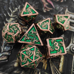 Demon Eye Metal Dice Set – Premium Zinc Alloy Polyhedral RPG Dice