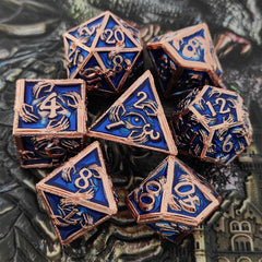 Demon Eye Metal Dice Set – Premium Zinc Alloy Polyhedral RPG Dice