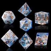 Handmade Sharp-Edge Resin Dice Set – DND COC TRPG Polyhedral RPG Dice