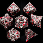 Bloodstain Solid Metal DND Dice Sharp Edges for TRPG