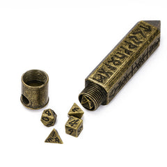 Mini Metal Dice Necklace – COC, DND, Dragon & Dungeon, Baldur’s Gate RPG Pendant