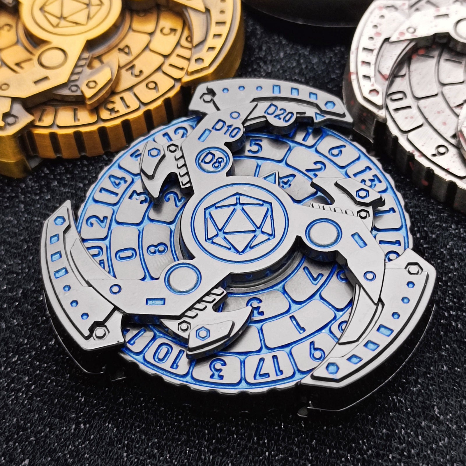 DND Fidget Spinner Dice Tray – TRPG Tabletop RPG Dice Game Accessory