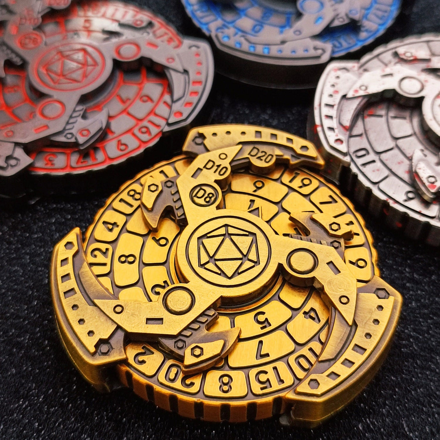 DND Fidget Spinner Dice Tray – TRPG Tabletop RPG Dice Game Accessory