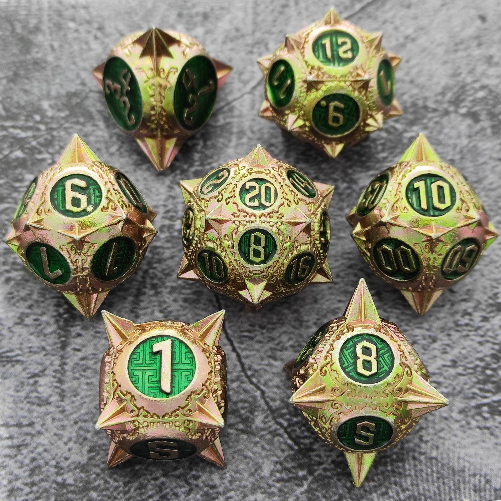 Meteor Mace Metal COC Dice Set – TRPG DND Dragon & Dungeon RPG Dice