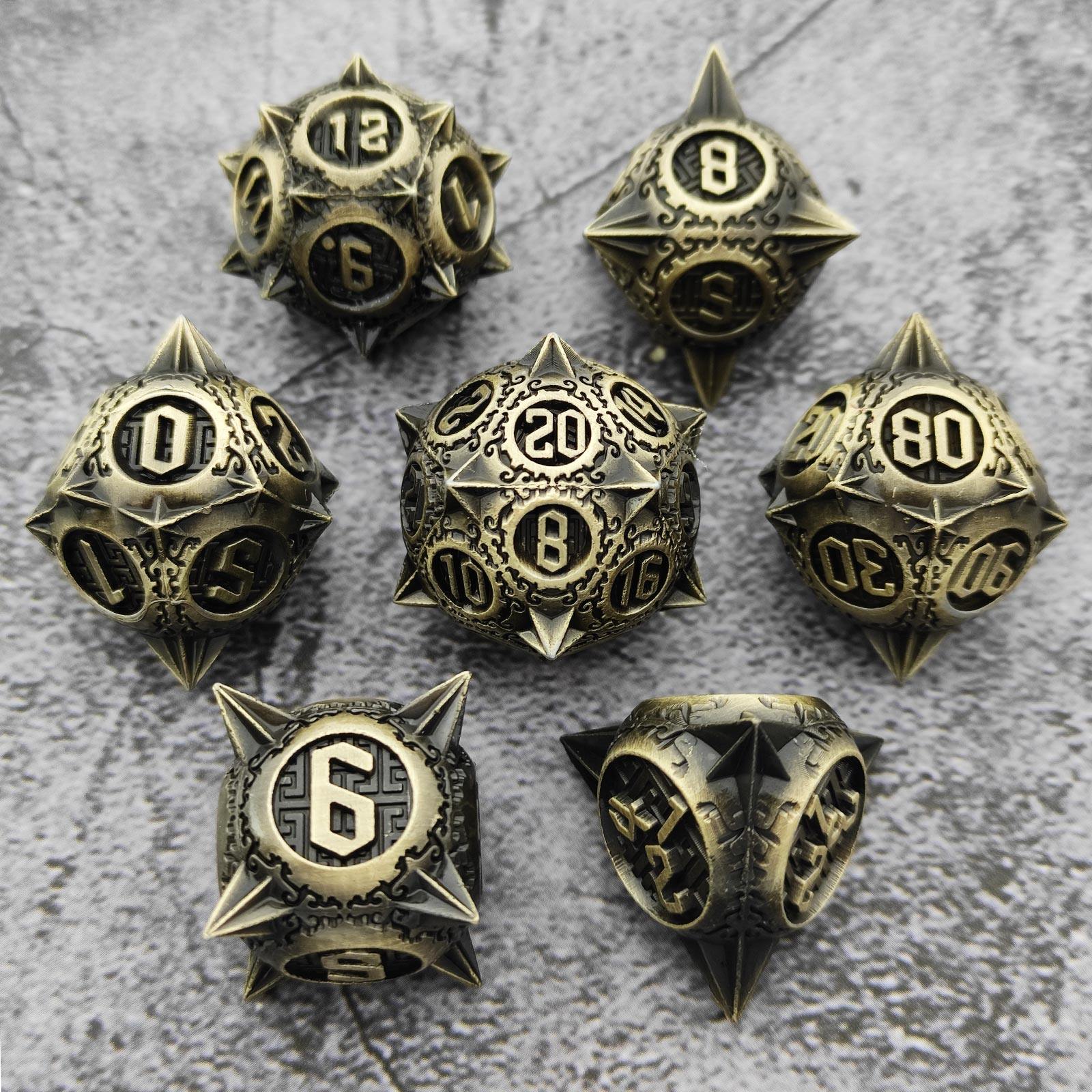 Meteor Mace Metal COC Dice Set – TRPG DND Dragon & Dungeon RPG Dice