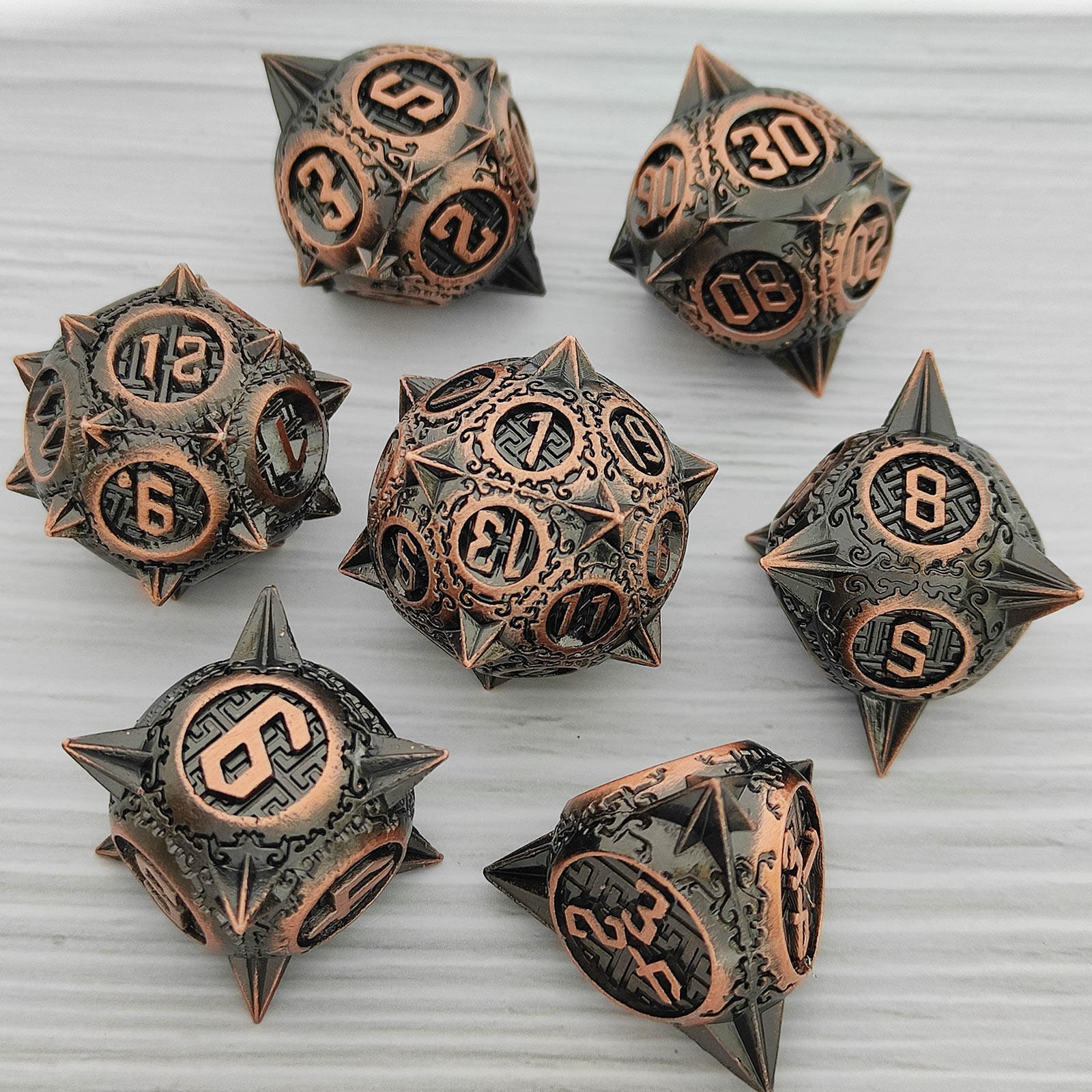 Meteor Mace Metal COC Dice Set – TRPG DND Dragon & Dungeon RPG Dice
