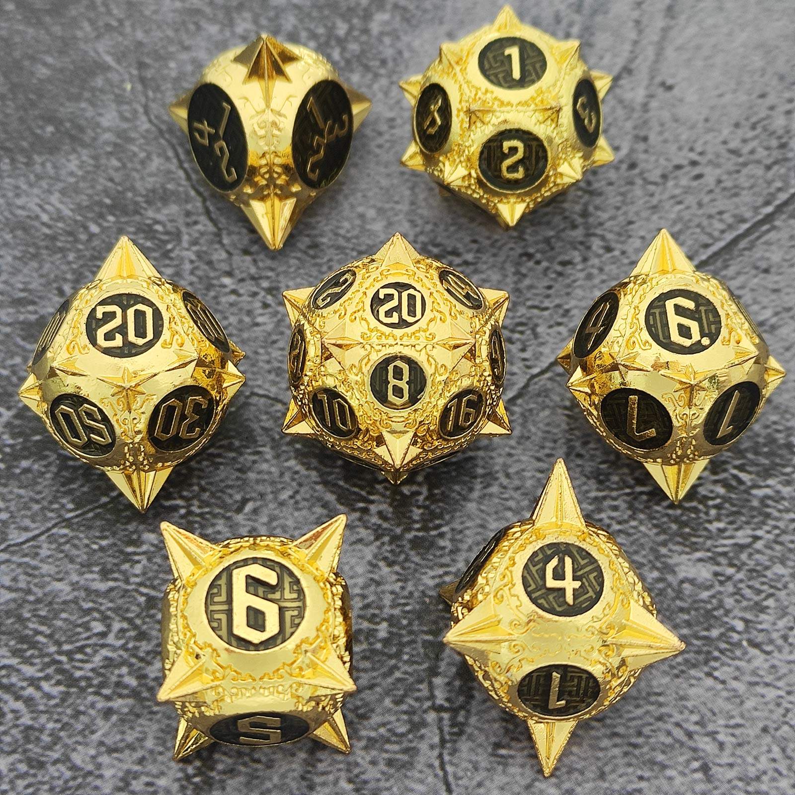Meteor Mace Metal COC Dice Set – TRPG DND Dragon & Dungeon RPG Dice