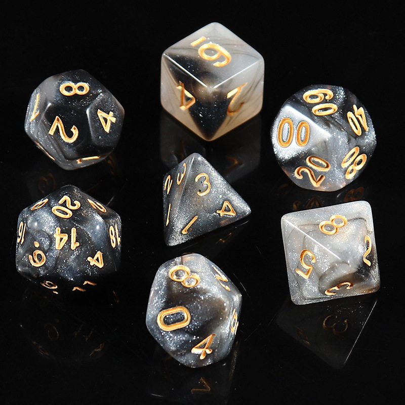 Starry Sky Polyhedral Dice Set – Acrylic DND RPG Dice