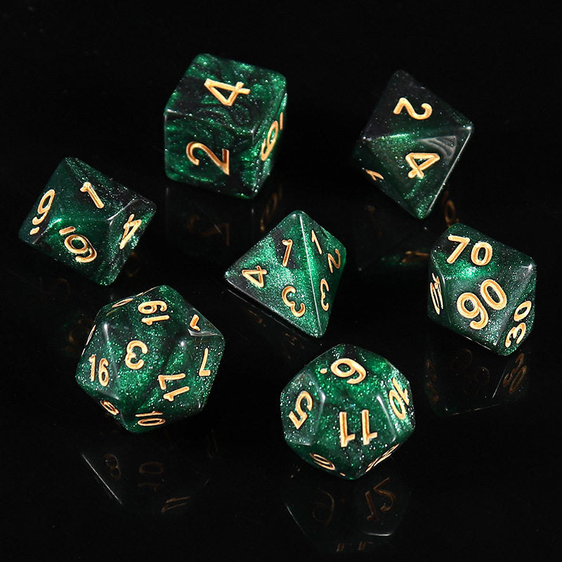 Starry Sky Polyhedral Dice Set – Acrylic DND RPG Dice