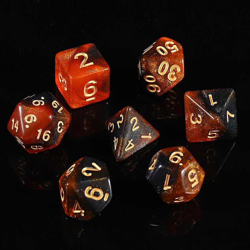 Starry Sky Polyhedral Dice Set – Acrylic DND RPG Dice