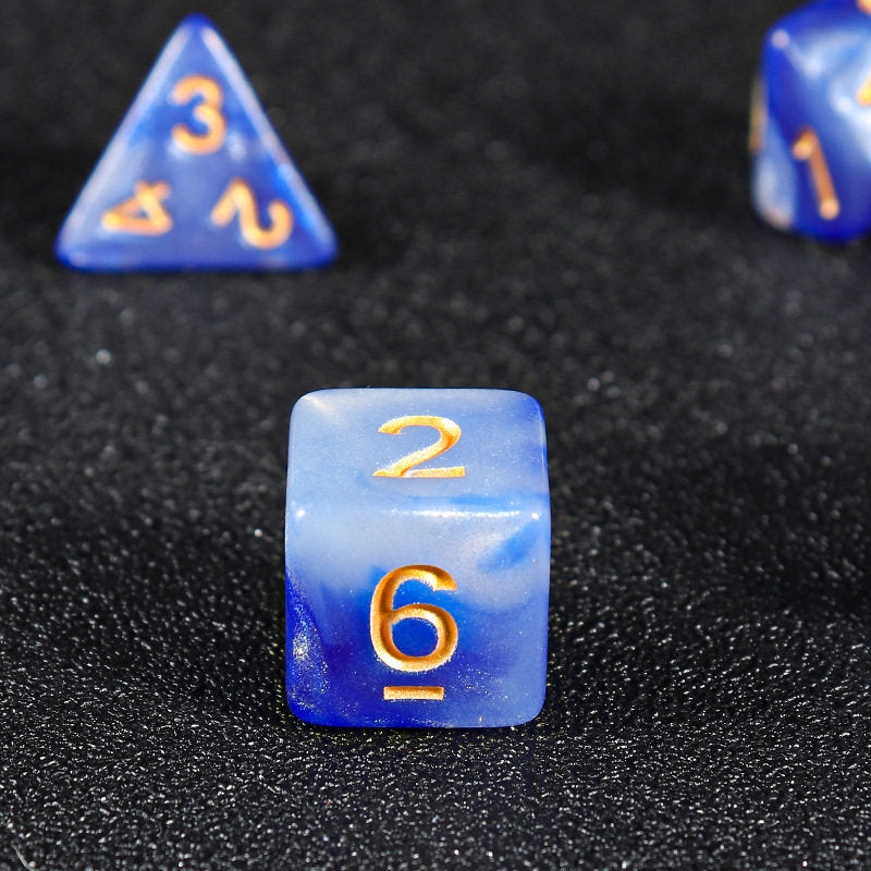 Starry Sky Polyhedral Dice Set – Acrylic DND RPG Dice