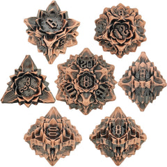 Lotus Metal Dice Set – Premium Zinc Alloy Polyhedral RPG Dice