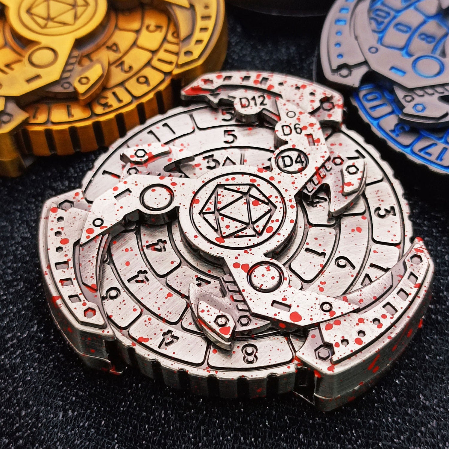 DND Fidget Spinner Dice Tray – TRPG Tabletop RPG Dice Game Accessory