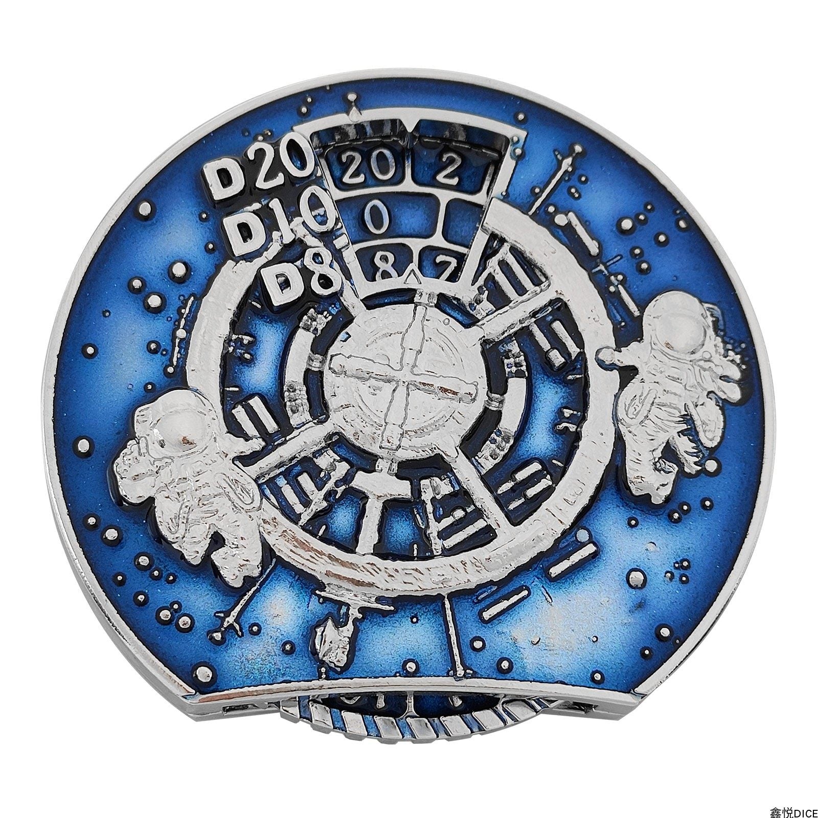 Metal 7-in-1 Fidget Spinner Dice Set – DND COC D20 RPG Tabletop Dice