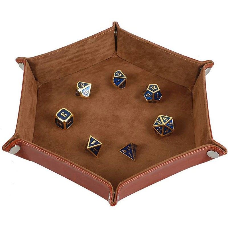6-Dice Foldable Tray – Velvet Dice Storage & Roll Mat for DND, TRPG, Board Games