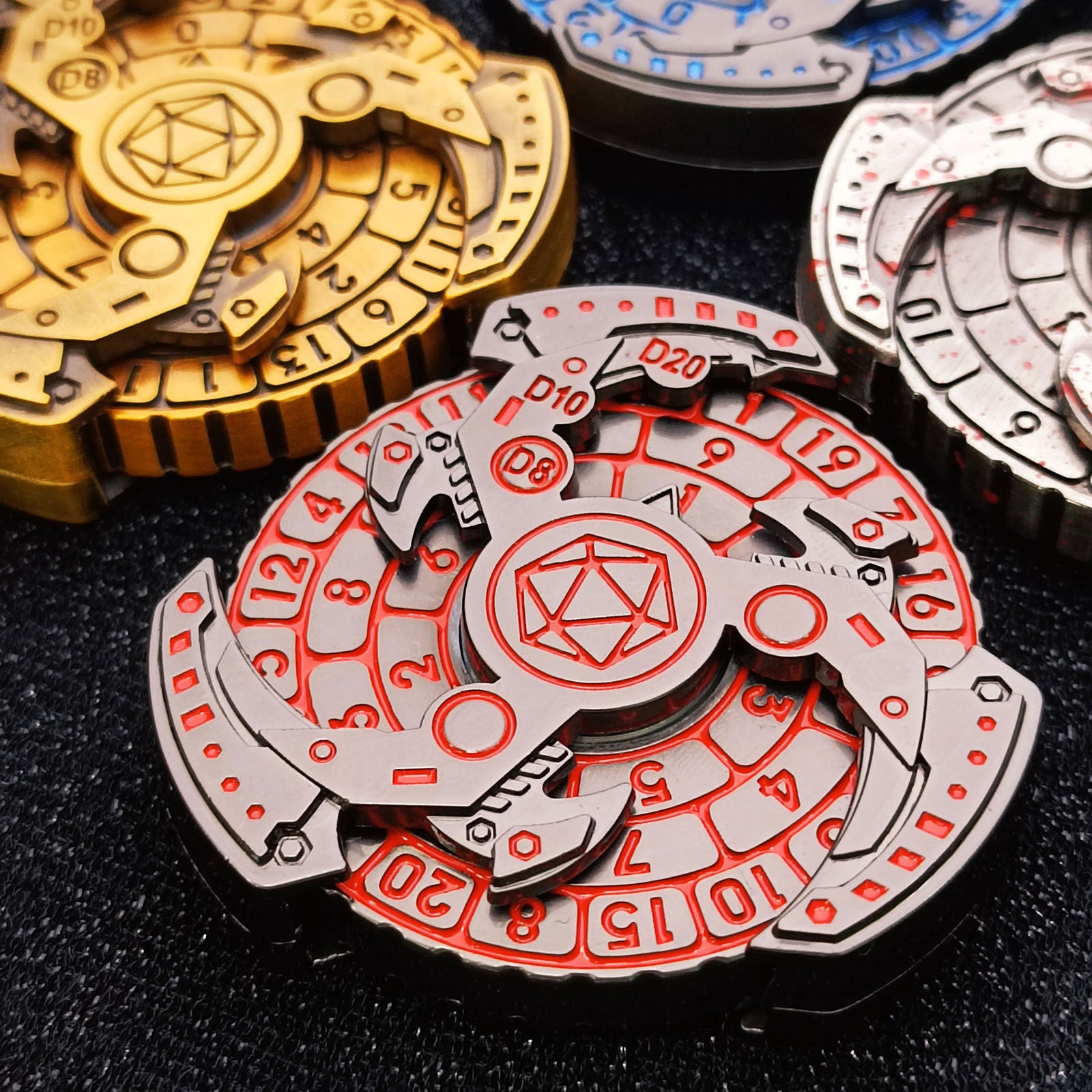 DND Fidget Spinner Dice Tray – TRPG Tabletop RPG Dice Game Accessory