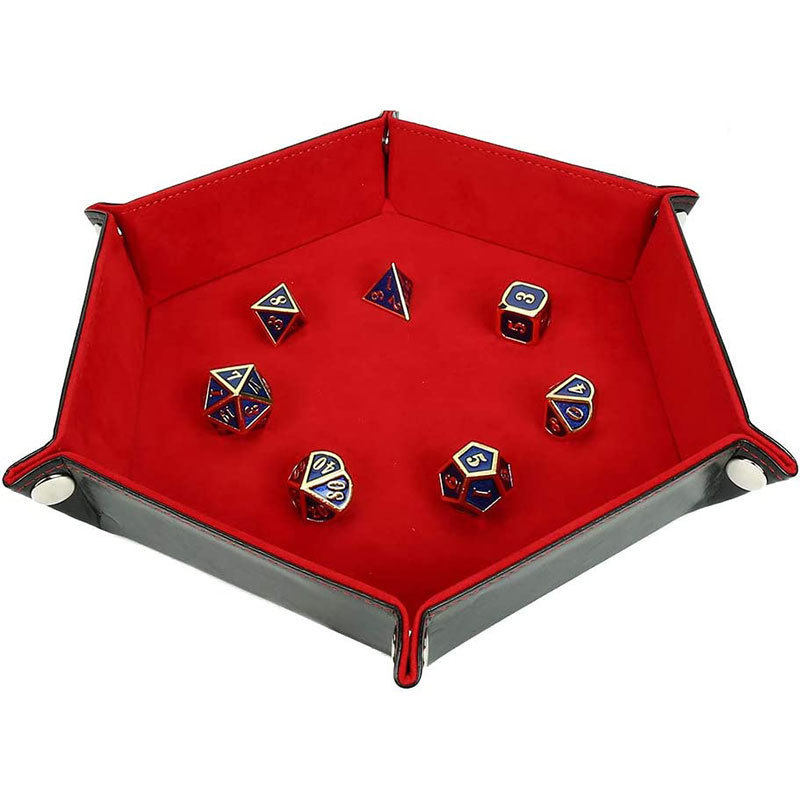 6-Dice Foldable Tray – Velvet Dice Storage & Roll Mat for DND, TRPG, Board Games
