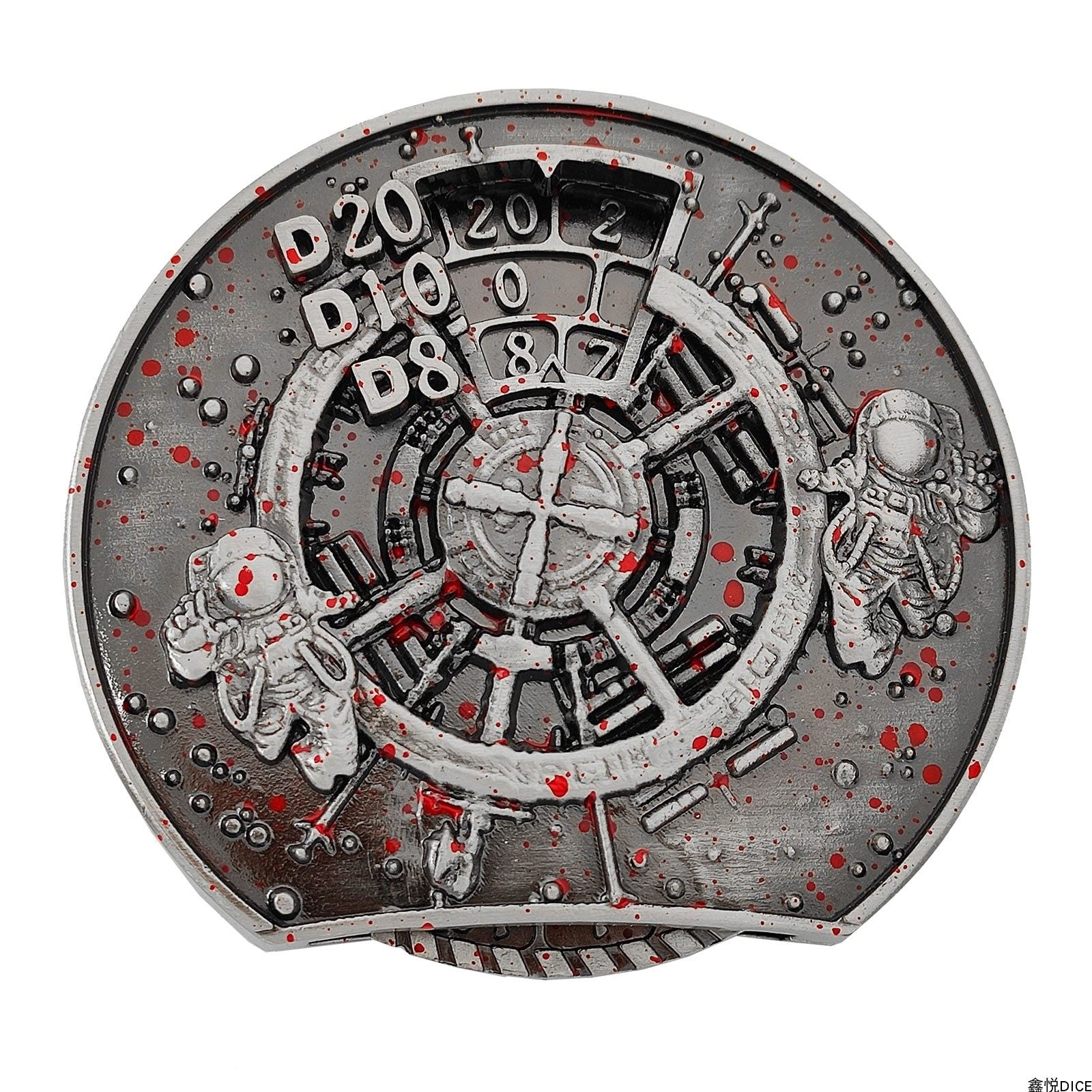 Metal 7-in-1 Fidget Spinner Dice Set – DND COC D20 RPG Tabletop Dice
