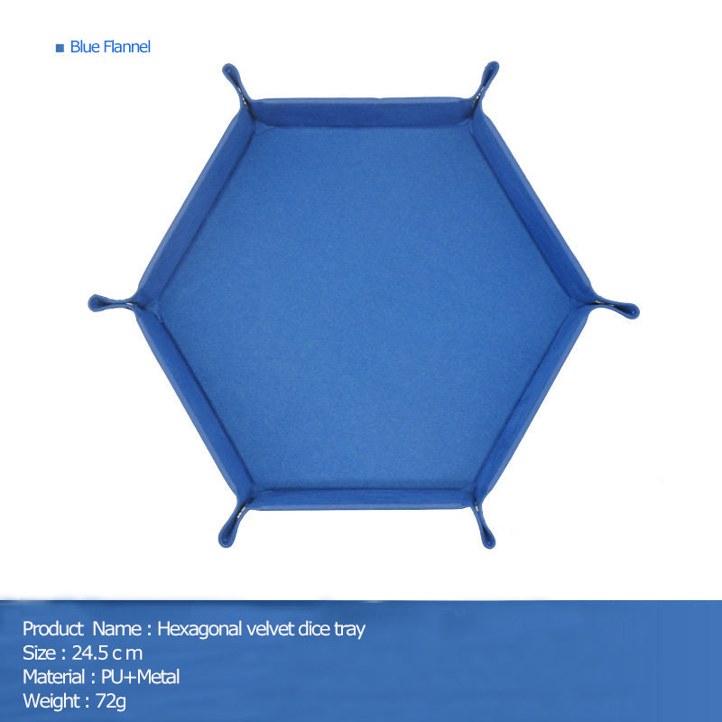 6-Dice Foldable Tray – Velvet Dice Storage & Roll Mat for DND, TRPG, Board Games