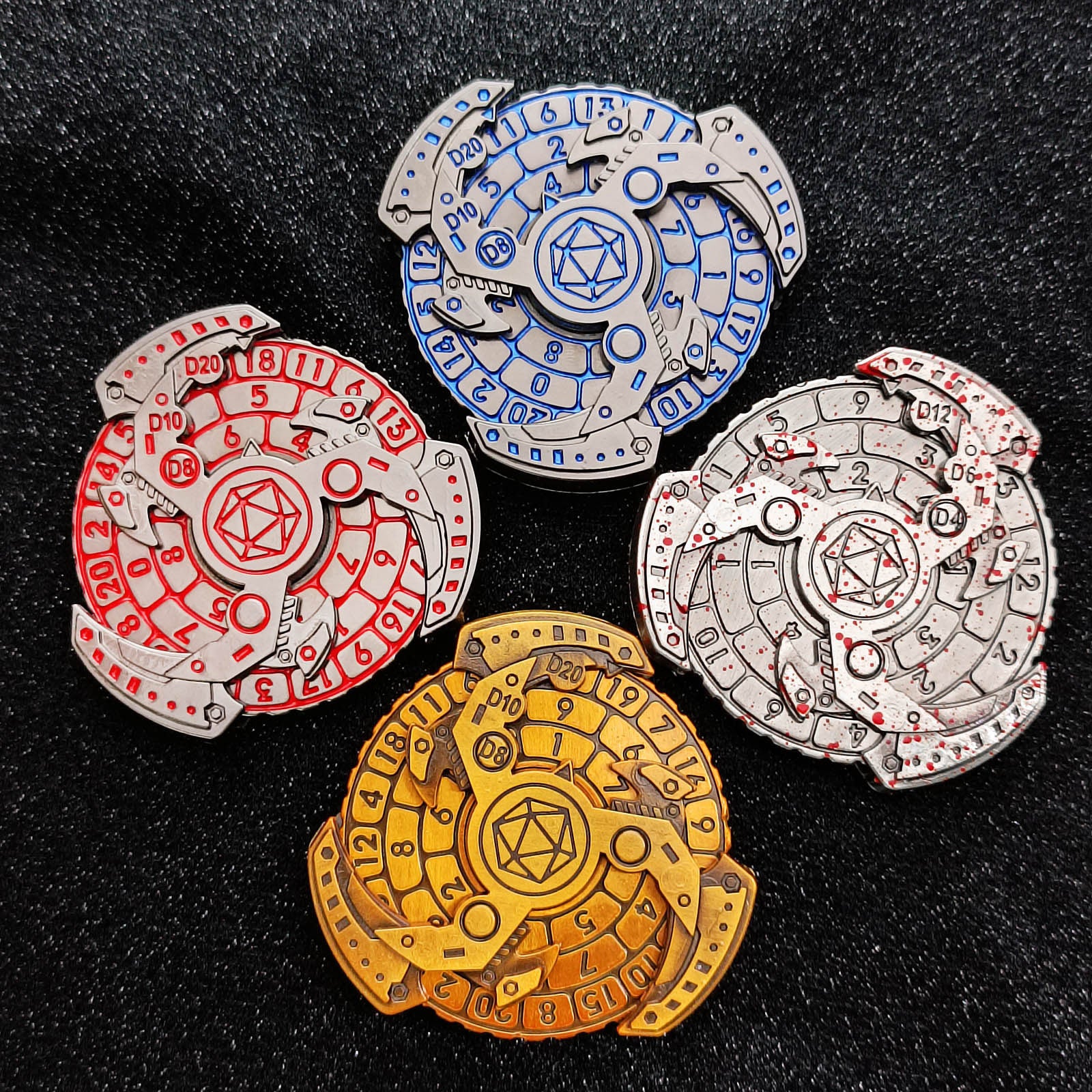 DND Fidget Spinner Dice Tray – TRPG Tabletop RPG Dice Game Accessory