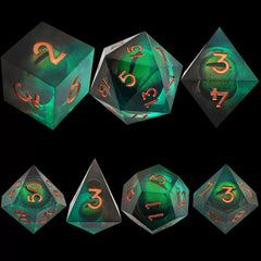 Dragon Eye Resin Dice – Movable Eye D20 Dice for COC, DND, Baldur’s Gate 3 TRPG