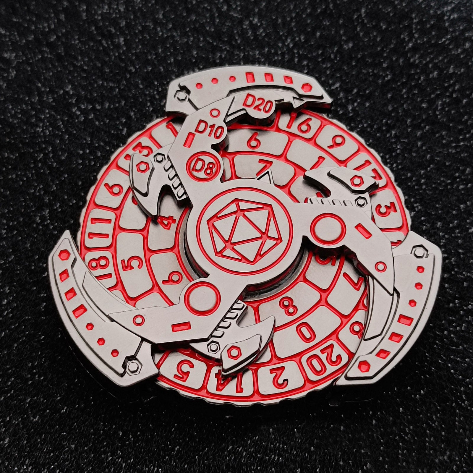 DND Fidget Spinner Dice Tray – TRPG Tabletop RPG Dice Game Accessory