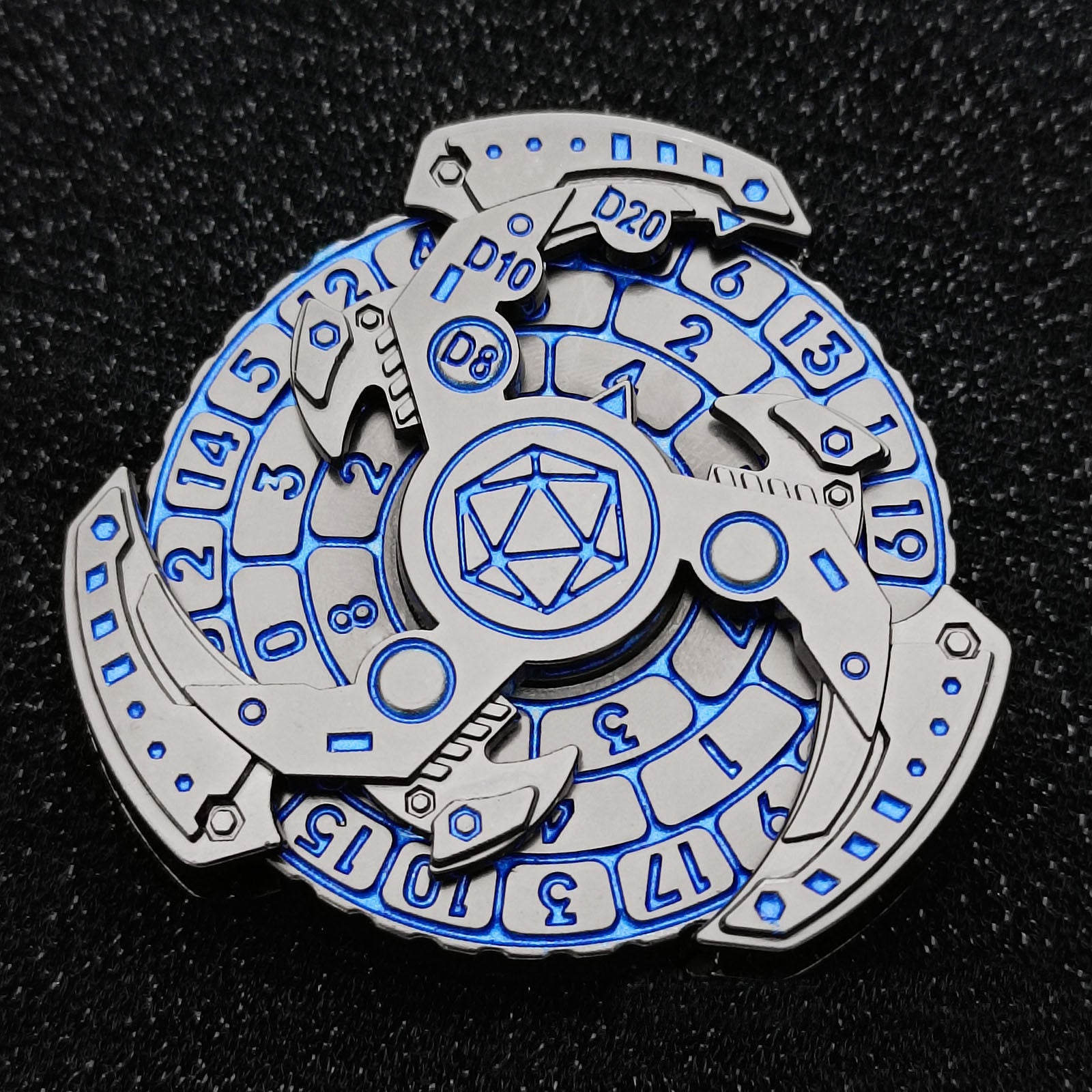 DND Fidget Spinner Dice Tray – TRPG Tabletop RPG Dice Game Accessory